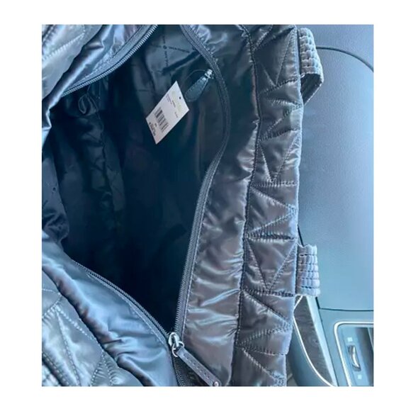 S Michael Kors Winnie Quilted Nylon Blue Large Tote 35T1TW4T3C $398 Chambray - Picture 9 of 10